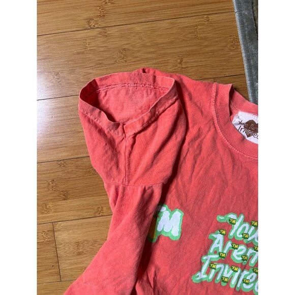 Pure Atlanta Coral Orange Hyde Park Graphic Tee Shirt You Aren’t Invited Small - Picture 9 of 9